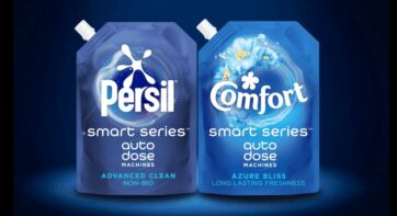 Detersivi SmartSeries Unilever: Persil e Comfort per lavatrici intelligenti.