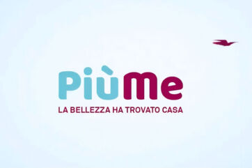 Logo PiùMe con lo slogan La bellezza ha trovato casa, parte della rete integrata di Conad Nord Ovest.