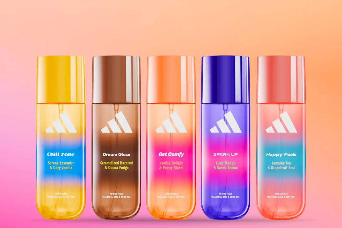 Body mist Adidas Vibes. Fragranze capelli e corpo Coty.