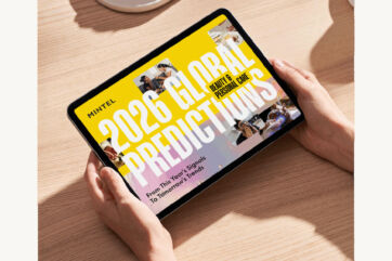 Trend Beauty & Personal Care 2026 Mintel su tablet. Previsioni globali per il futuro del settore.