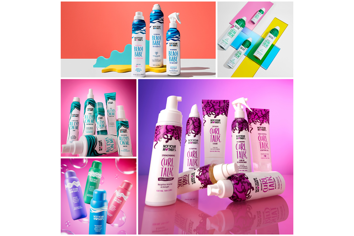 Prodotti per capelli Not Your Mother's: Beach Babe, Curl Talk, All Eyes On Me.