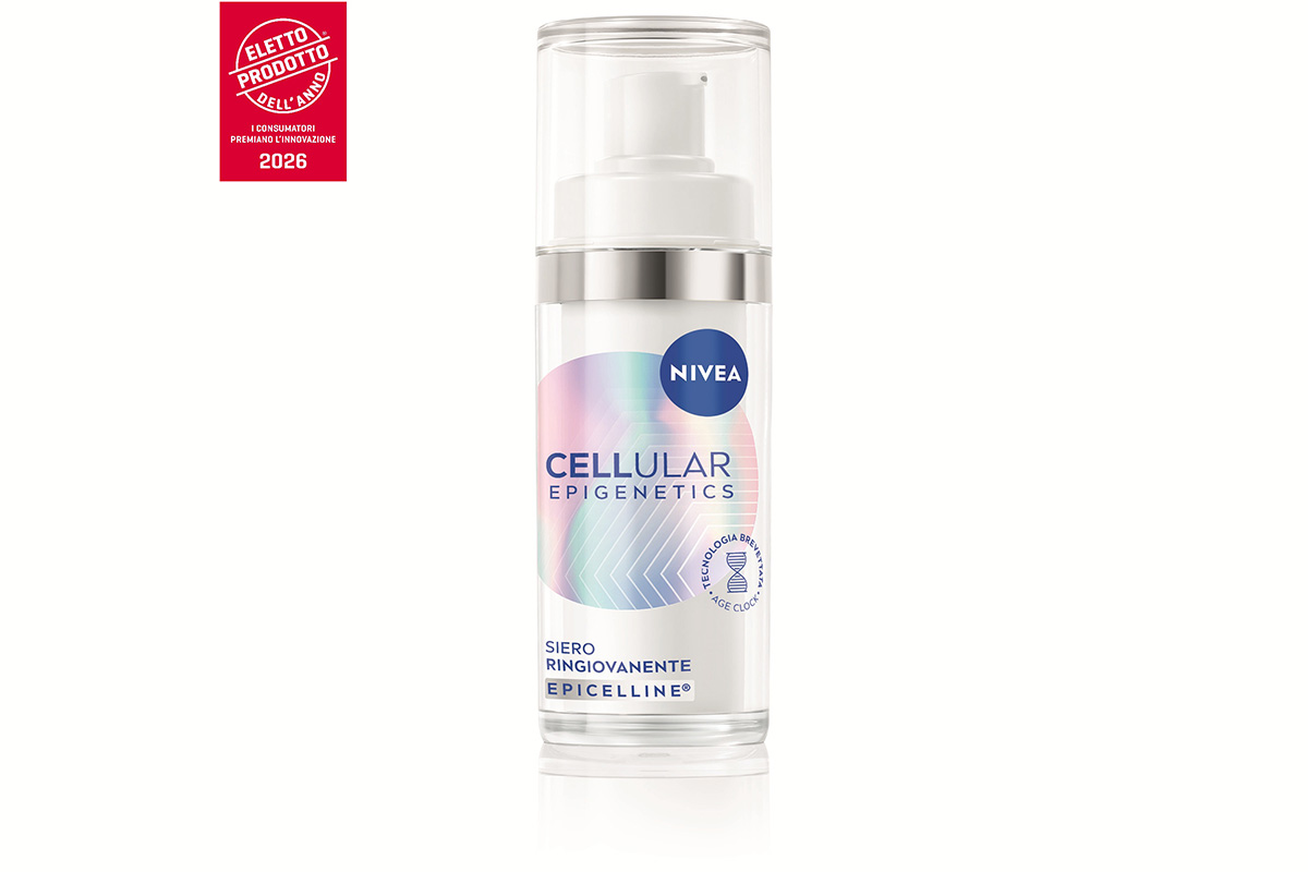 Siero NIVEA Cellular Epigenetics, Prodotto dell'Anno 2026. Trattamento viso ringiovanente.