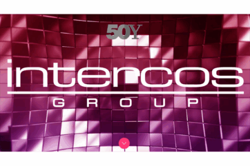 Logo Intercos Group: azienda leader cosmetica e make-up. Innovazione e qualità nel settore beauty.