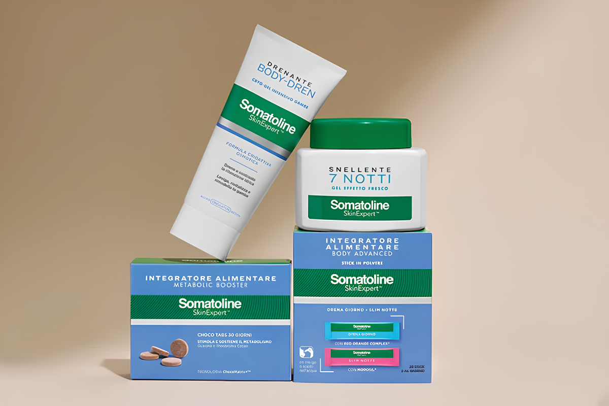 Prodotti Somatoline: crema drenante, integratori alimentari. Olyos Group acquisisce Somatoline.